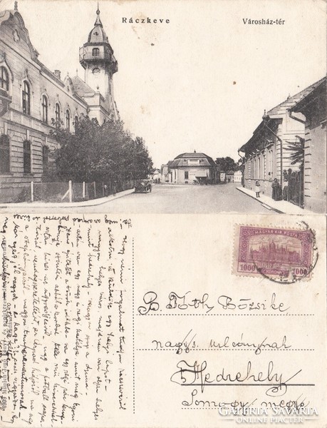 Ráczkeve Városház tér kb1920 RK Magyar Hungary