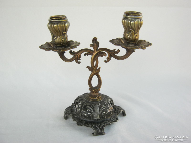 Decorative metal old wmf candle holder