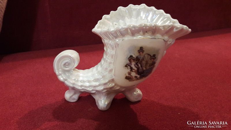Antik porcelán váza, bőségszaru