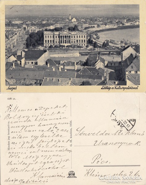 Szeged Látkép a Kulturpalotával kb1930 RK Magyar Hungary