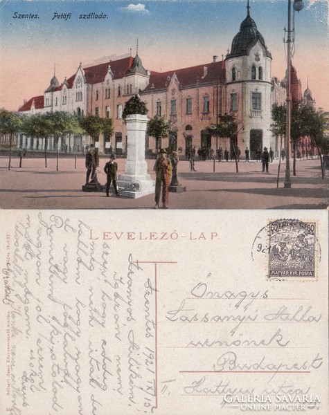 Szentes Petőfi szálloda 1921 RK Magyar Hungary