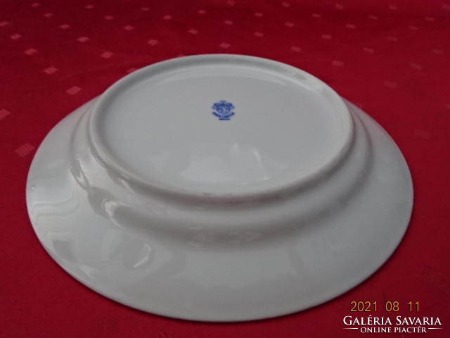 Alföldi porcelain, burgundy - yellow patterned small plate, diameter 19 cm. He has!
