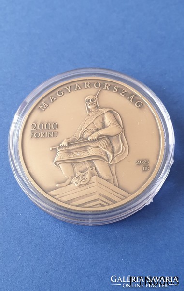 Ópusztaszer National Historical Memorial Park 2,000 HUF non-ferrous metal commemorative coin. Unc (+ prospectus)