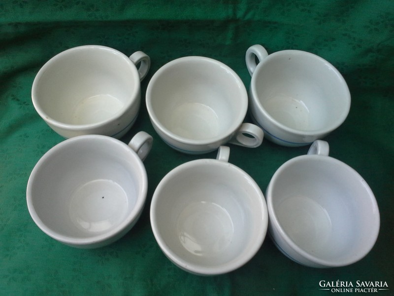 Zsolnay, teacup and saucer (light blue-white), 6pcs. Cheaper!