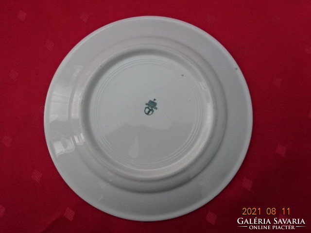 Lubjana Polish porcelain, small plate with blue stripes, diameter 19 cm. He has!