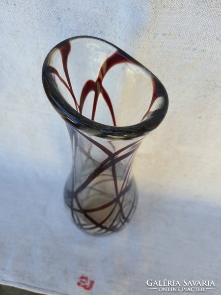 Old thick-walled glass vase