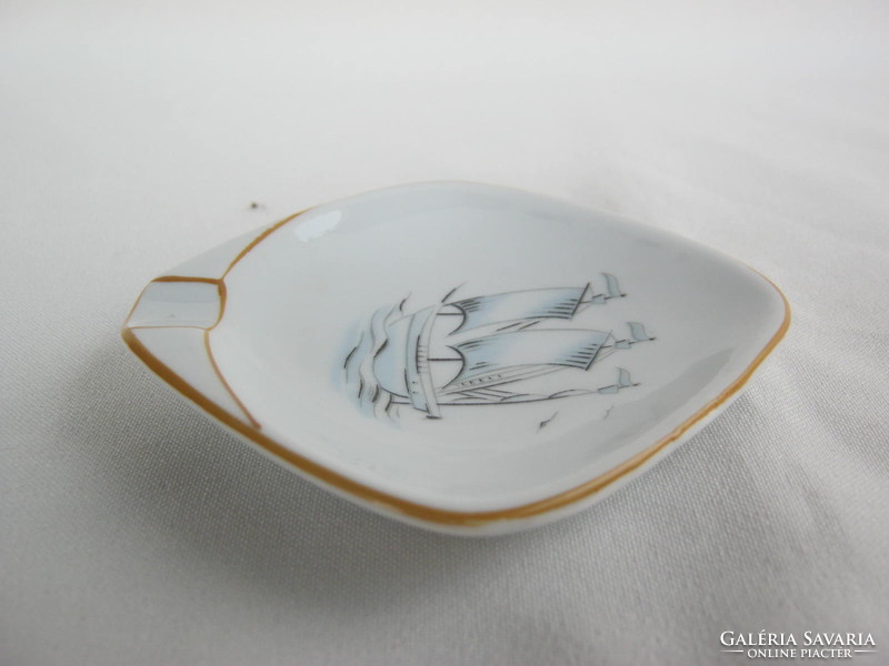 Retro ... Martinroda porcelain bowl with sailing ship decoration