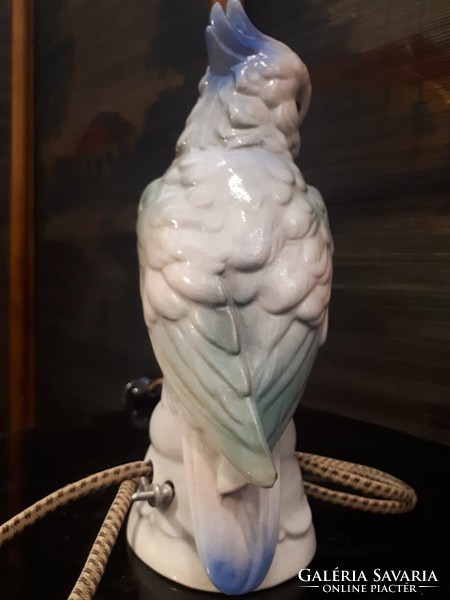 Német porcelán lámpa, 1940-50es évek