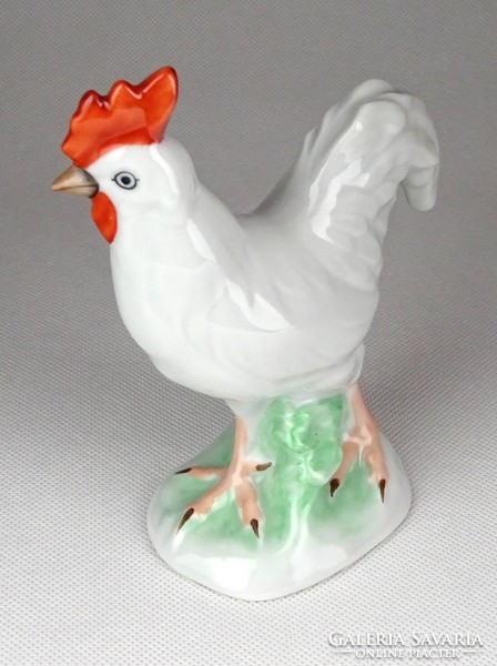 1F797 Kézzel festett Herendi porcelán kakas figura 13.7 cm