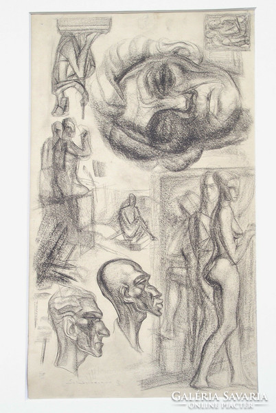 Attributed to Armand Schönberger (1885-1974): drawing studies