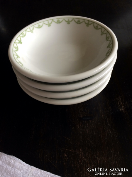 Hermann petzold antique bowl 1865 (4 pieces)