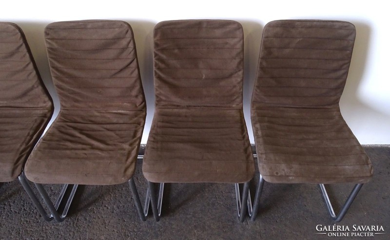 1F694 Antik bauhaus formatervezett króm vázas Breuer Marcell szék garnitúra
