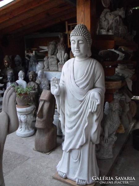 Hatalmas Buddha 227Kg 150cm Feng shui Japán kert kerti Fagyálló kő szobor