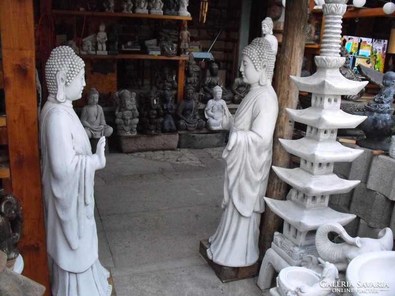 Huge buddha 227kg 150cm feng shui Japanese garden garden frost-resistant stone statue