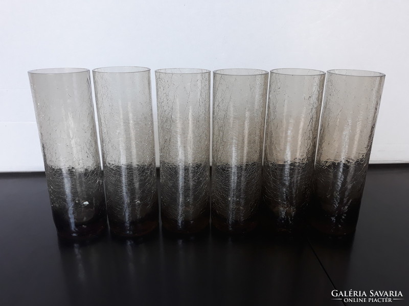 Retro soda glasses with veil glass