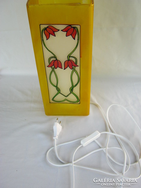 Ikea hand painted tulip glass lantern