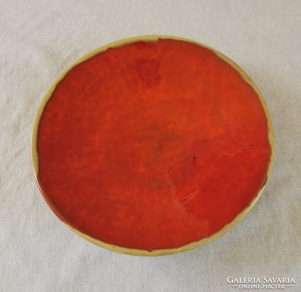 Retro handicraft bowl, plate, 27.5 cm