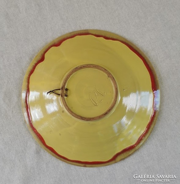 Retro iparművészeti tál, tányér, 27,5 cm