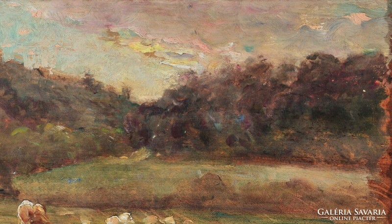 Louis Bruck (1846-1910) twilight atmosphere