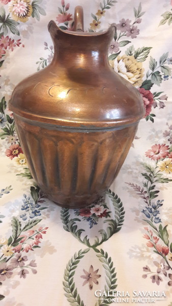 Old large copper jug