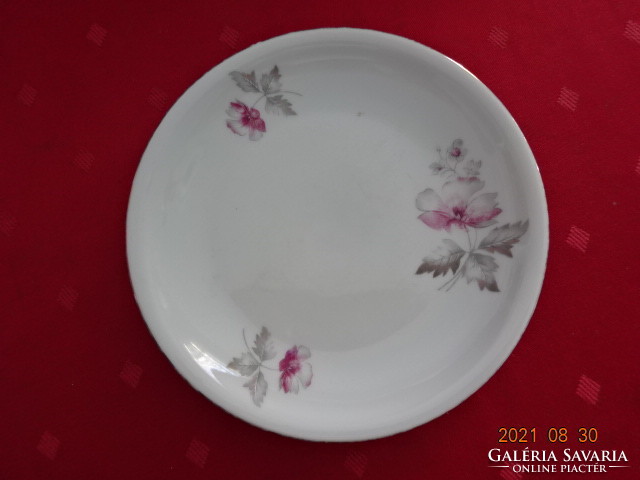 Alföldi porcelain small plate with cyclamen flowers, diameter 16.5 cm. He has!