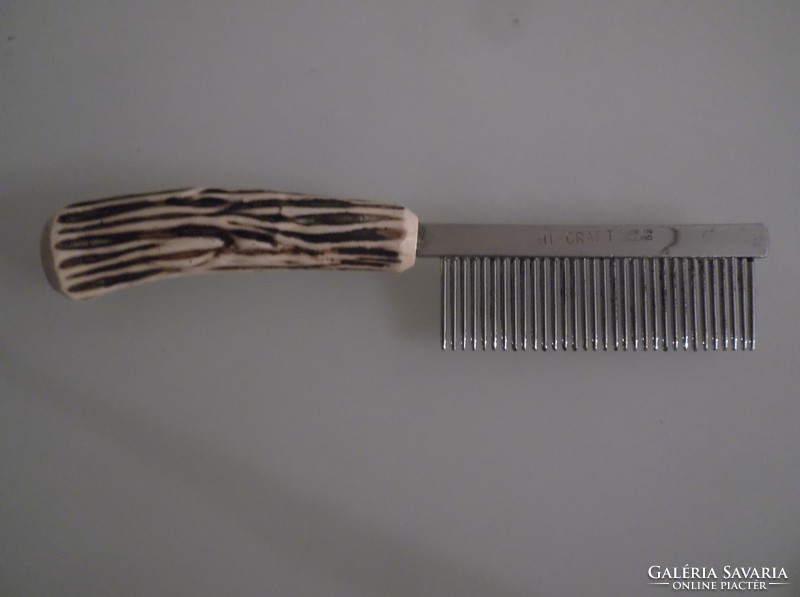 Bone handle - animal comb - old - Austrian - 17 x 4 cm - flawless