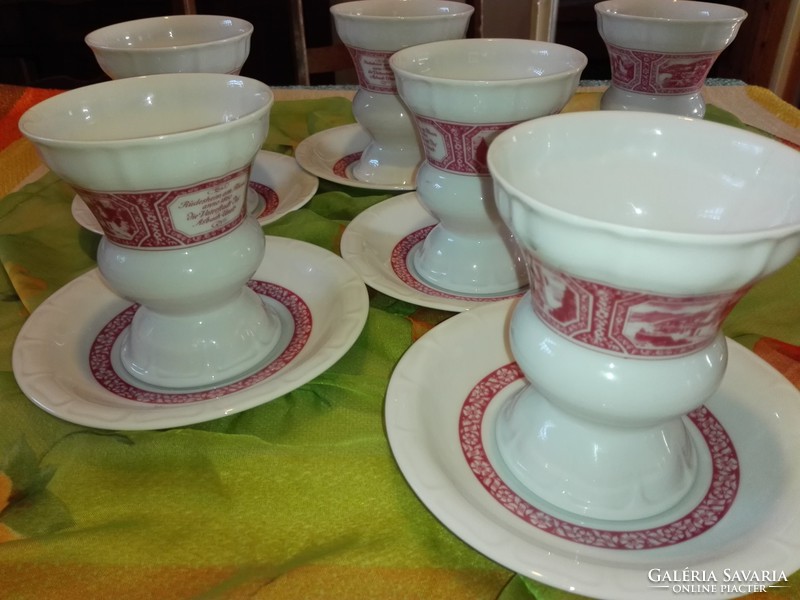 Willeroy& bosch, heinrich porcelain, cappuccino or tea set, 6 pcs.