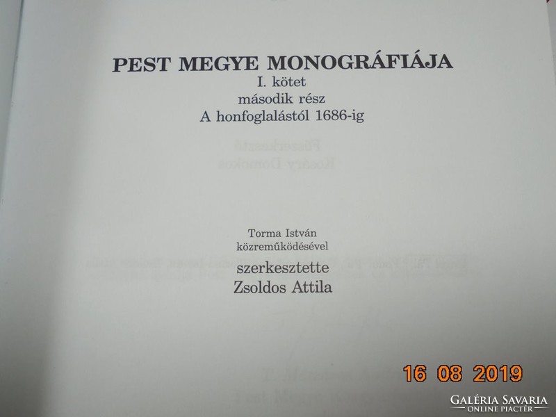 Pest Megye Monográfiája I/2.  A honfoglalástól 1686-ig