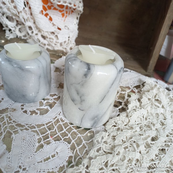 2 pcs. Wooden candle holder