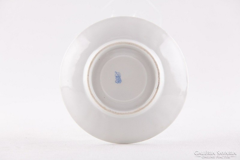 Herend, Victorian patterned antique 1900 porcelain coffee cup with saucer, flawless! (P135)