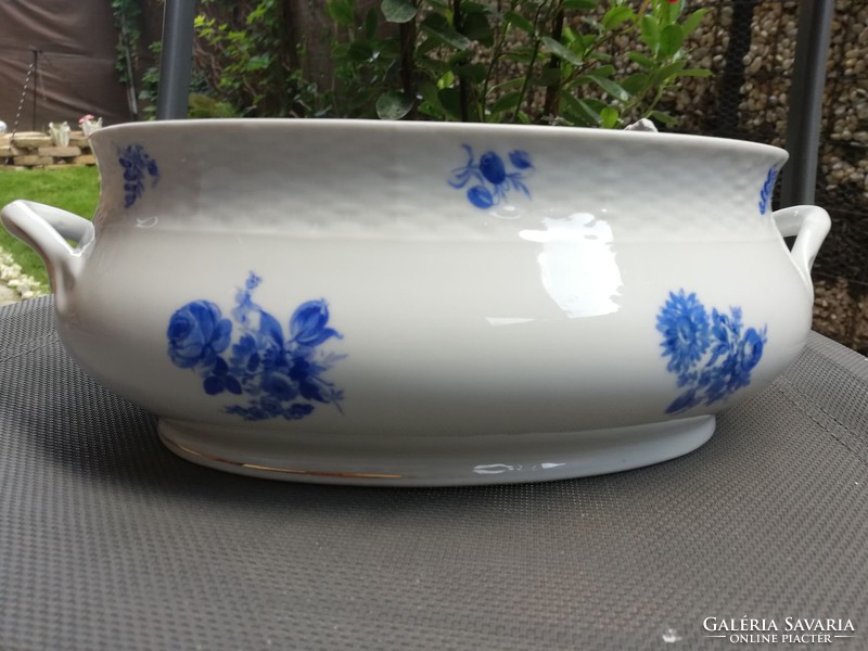 Meissen large blue floral 2.5 liter bowl