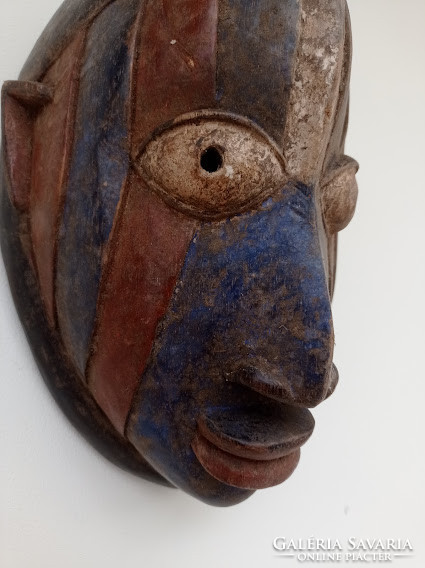 Afrika afrikai antik maszk patinás yoruba mask Nigeria Afrika dob 14.