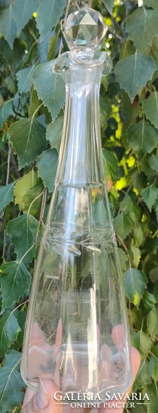 Stopper bottle, Art Nouveau liqueur, snapper stopper bottle, decanter bottle