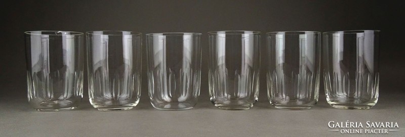 1F962 Régi csiszoltüveg pohár készlet 6 darab