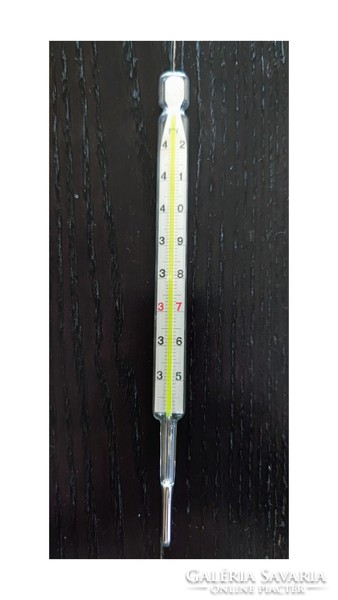 Antique Hungarian thermometer measuring from + 35 ° C to + 42 ° C from 1936
