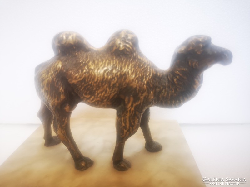 Antique bronze statue of camels