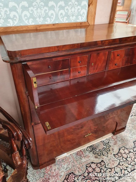 Antique original Biedermeier secretary - openable writing desk