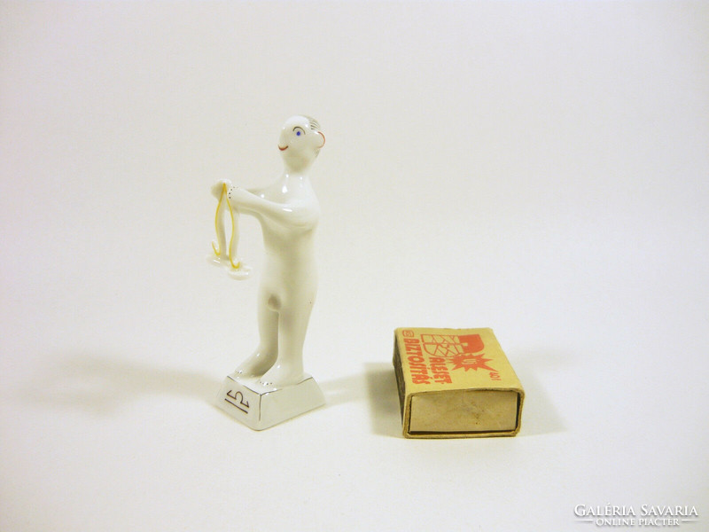 Herend, art deco scale zodiac hand painted porcelain figurine, flawless! (P103)