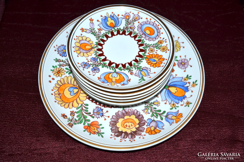Miracle beautiful rare folk motif hand-painted Great Plain cake set (dbz 0065)
