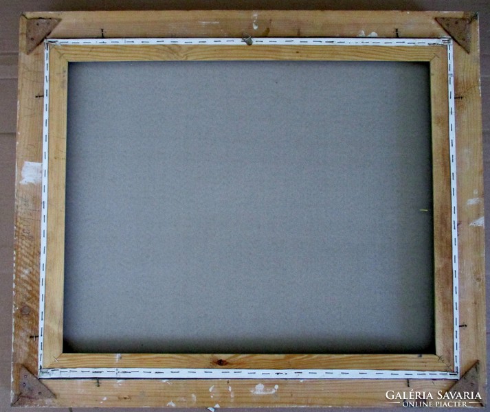 Beautiful antique white and gold wooden frame
