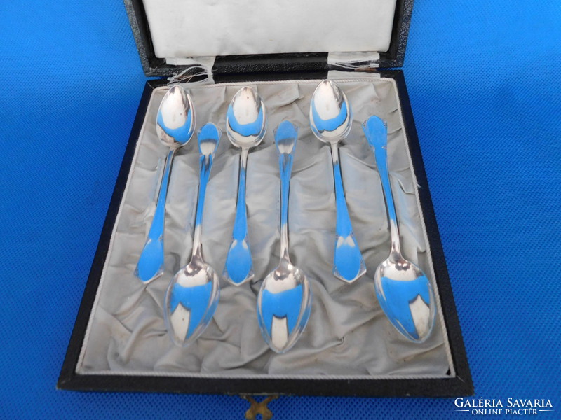 Silver artdeco 6s tea spoon set 142g 14cm