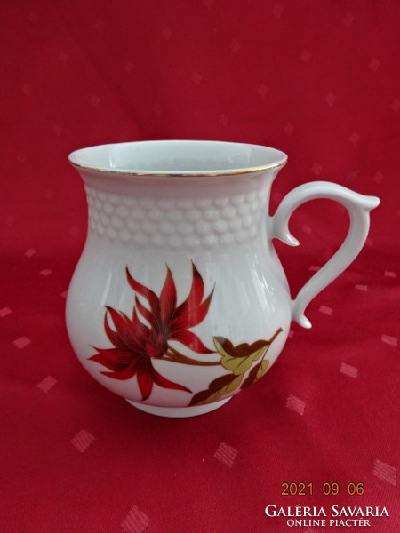 Hollóház porcelain belly mug, height 11.5 cm. He has!