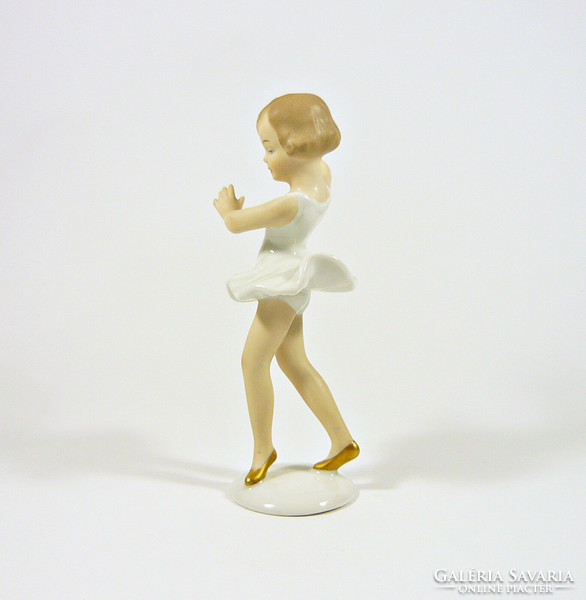 Wallendorf, dancing ballerina little girl 15.5 Cm German porcelain figurine, flawless! (P196)