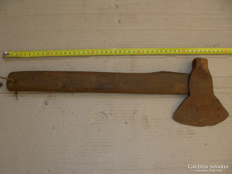 Antique wood carving ax