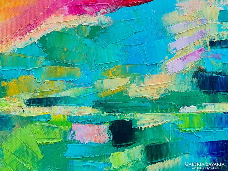 A szín maga az élet! Tájkép Simon Tündétől (100x70cm)