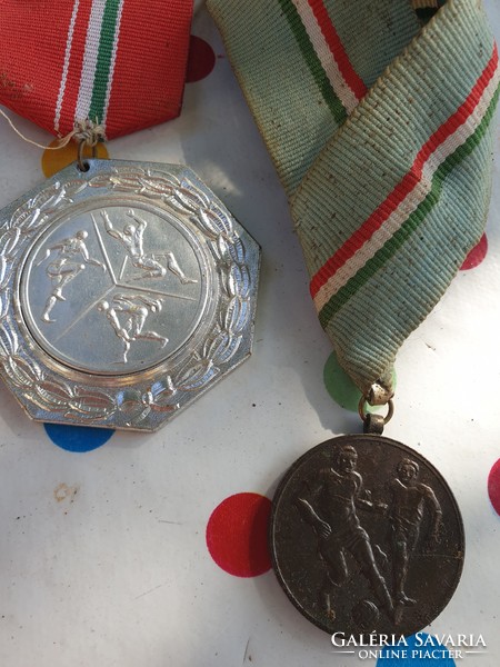 Old Hungarian sports medal for sale! 2 pcs