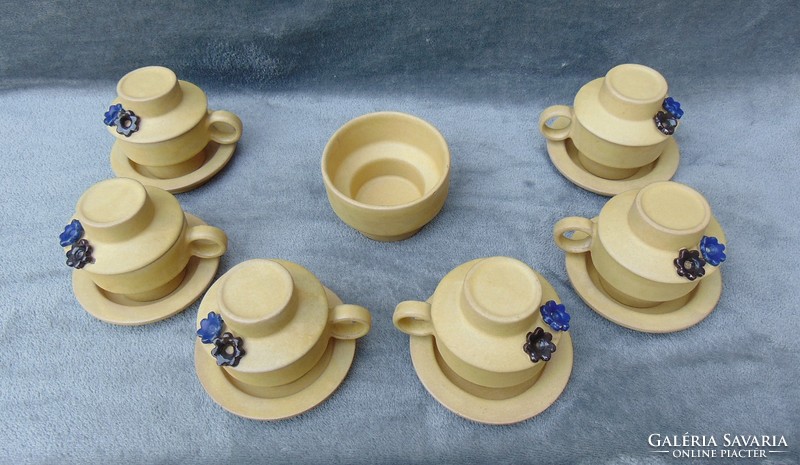 Blacksmith Eve marked 6 person complete hat coffee set
