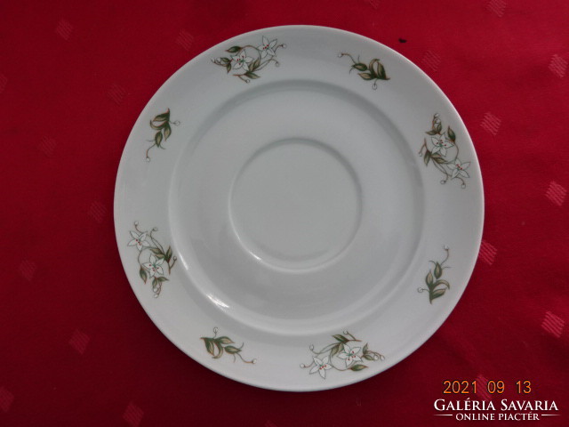 Lowland porcelain teacup placemat, white floral, diameter 16.3 cm. He has!
