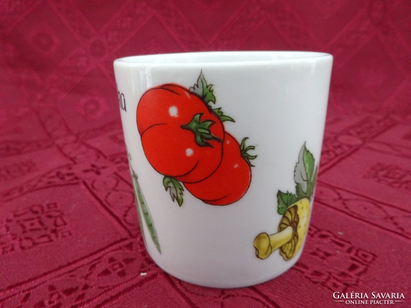 Gerold Bavarian German porcelain pepper cup, height 6.2 cm. He has!