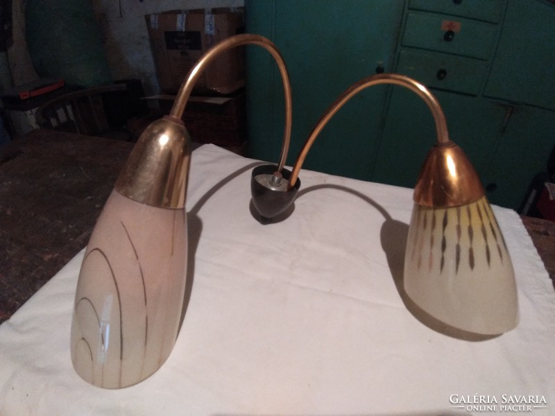 Retro two types of bulbs and two-branched chandelier parts for replacement, 2,000.- each